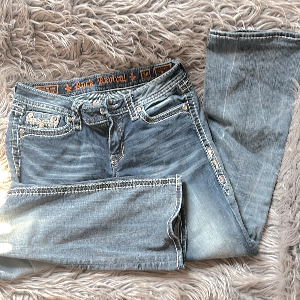 Rock Revival Angie Boot leg jeans waist size 30